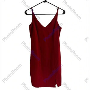 Be smart mini dress in Fire engine red Made in the USA size 5/6 Vintage